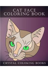Cat Face Coloring Book