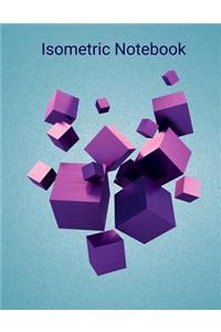 Isometric Notebook: Isometric Graph Design Paper, 150 Pages 8.5 X 11 Inch, Notebook Journal for 3D Designs Projects