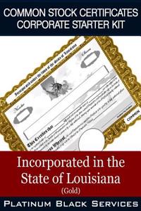 Common Stock Certificates Corporate Starter Kit