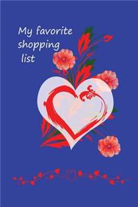 My Favorite Shopping List