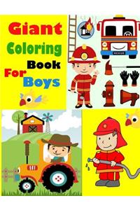 Giant Coloring Book for Boys