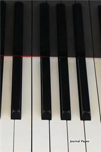 Journal Pages - Piano Keys (Unruled)