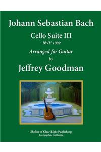 Johann Sebastian Bach - Cello Suite III BWV 1009