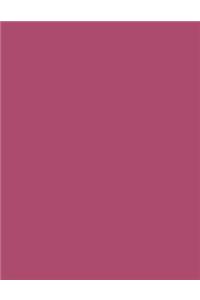 Dusty Rose 101 - Narrow Lined Notebook with Margins - 8.5X11