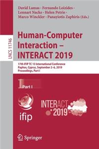 Human-Computer Interaction - Interact 2019