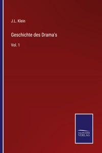 Geschichte des Drama's