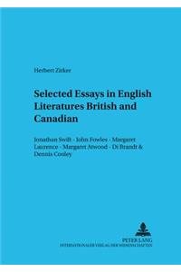 Selected Essays in English Literatures: British and Canadian