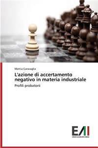 L'azione di accertamento negativo in materia industriale