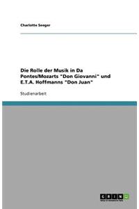 Die Rolle der Musik in Da Pontes/Mozarts 