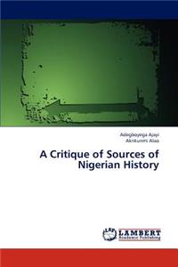 Critique of Sources of Nigerian History