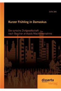 Kurzer Frühling in Damaskus: Die syrische Zivilgesellschaft nach Baschar al-Asads Machtübernahme