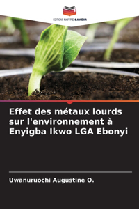 Effet des métaux lourds sur l'environnement à Enyigba Ikwo LGA Ebonyi