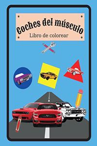 Coches del músculo Libro de colorear