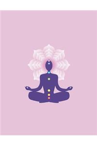 Reiki Purple Floral Notebook