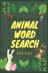 Animal Word Search For Kids