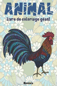 Livre de coloriage géant - Mandala - Animal