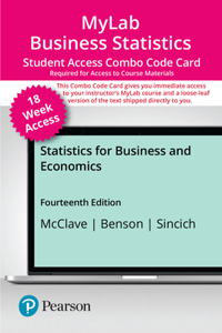 Mylab Statistics with Pearson Etext -- Combo Access Card -- For Statistics for Business and Economics