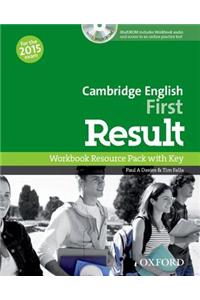 Cambridge English: First Result: Workbook Resource Pack with Key