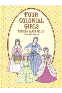 Four Colonial Paper Dolls