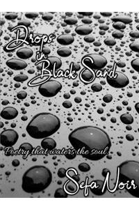 Drops in Black Sand