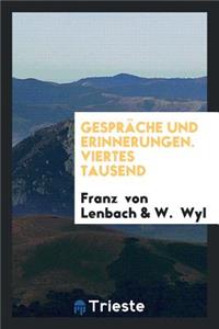 GesprÃ¤che Und Erinnerungen