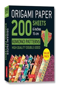 Origami Paper 200 Sheets Kimono Patterns 6 (15 CM)