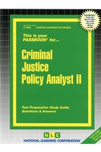 Criminal Justice Policy Analyst II