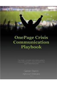 One Page Crisis Communication Playbook