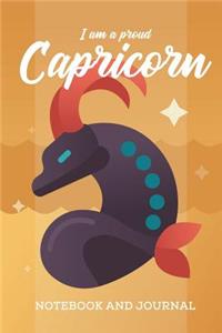 I am a Proud Capricorn Notebook and Journal