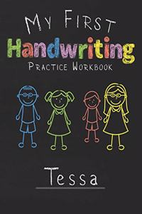My first Handwriting Practice Workbook Tessa