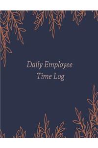 Daily Employee Time Log