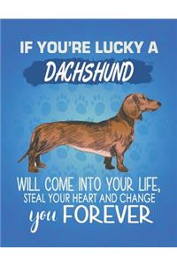 If You're Lucky A Dachshund Will Come Into Your Life, Steal Your Heart And Change You Forever