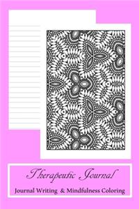 Therapeutic Journal Journal Writing & Mindfulness Coloring