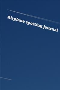 Airplane spotting journal