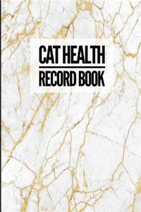 Cat Health Record Book
