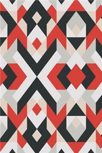 Black and White Geometric Design Notebook