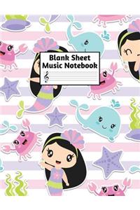 Blank Sheet Music Notebook