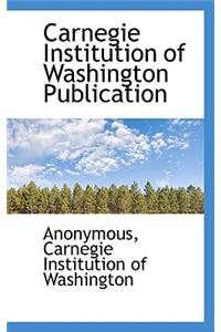 Carnegie Institution of Washington Publication