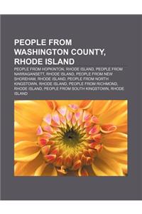 People from Washington County, Rhode Island