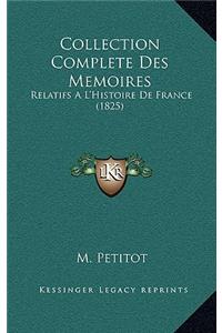 Collection Complete Des Memoires