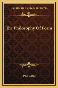 The Philosophy Of Form