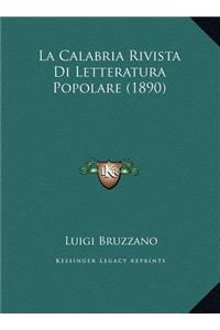 La Calabria Rivista Di Letteratura Popolare (1890)
