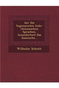 �ber Die Sogenannten Indo-chinesischen Sprachen, Insonderheit Das Siamische...