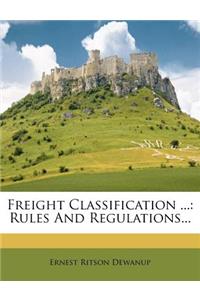 Freight Classification ...