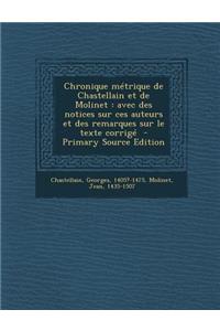 Chronique métrique de Chastellain et de Molinet