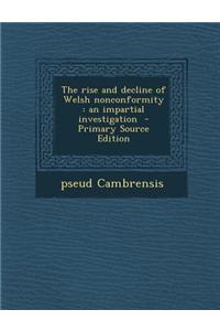 The Rise and Decline of Welsh Nonconformity