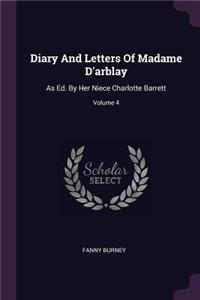 Diary And Letters Of Madame D'arblay