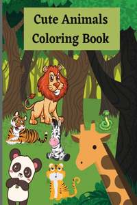 Cute Animals Coloring Book