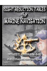 Sight Reduction Tables for Marine Navigation Volume 1.