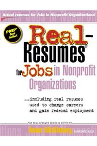 Real-Resumes for Jobs in Nonprofit Organizations